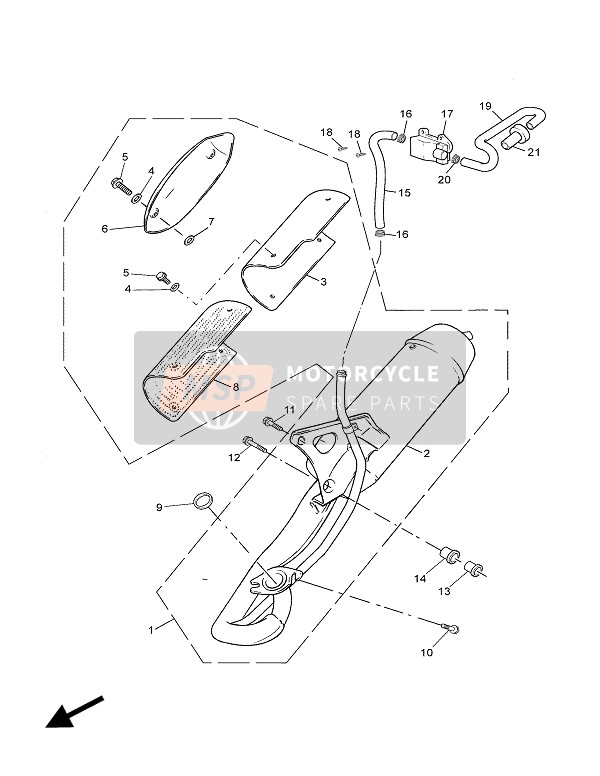 5MRE48060000, Air Filter Case As, Yamaha, 1